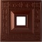 Ekena Millwork Eris Ceiling Medallion (Canopies up to 9 7/8"), 18"W x 18"H x 3 1/2"ID x 1 1/8"P, Antique Copper CM18ERACS - alternate 1